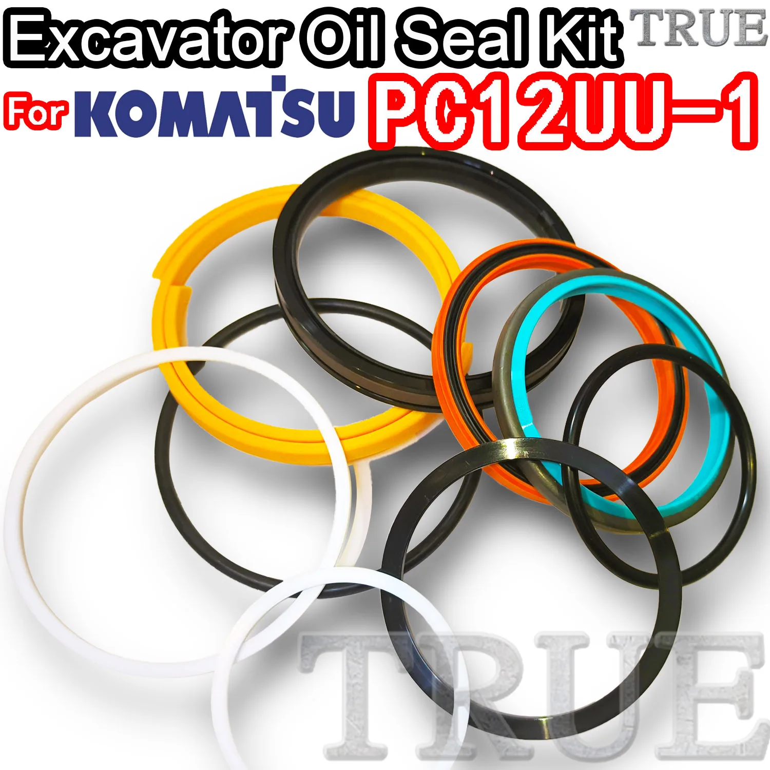 For PC12UU-1 KOMATSU Oil Seal Excavator Repair Kit PC12UU 1 BOOM ARM Bucket Hydraulic Pump Digger Clamshell Shovel Adjust Swing