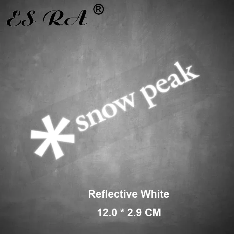 

Reflective Stickers for Car Stroage Box White Black Engraved Stickers Camping Outdoor Brand PET Decals Snowboard Motor Sticker