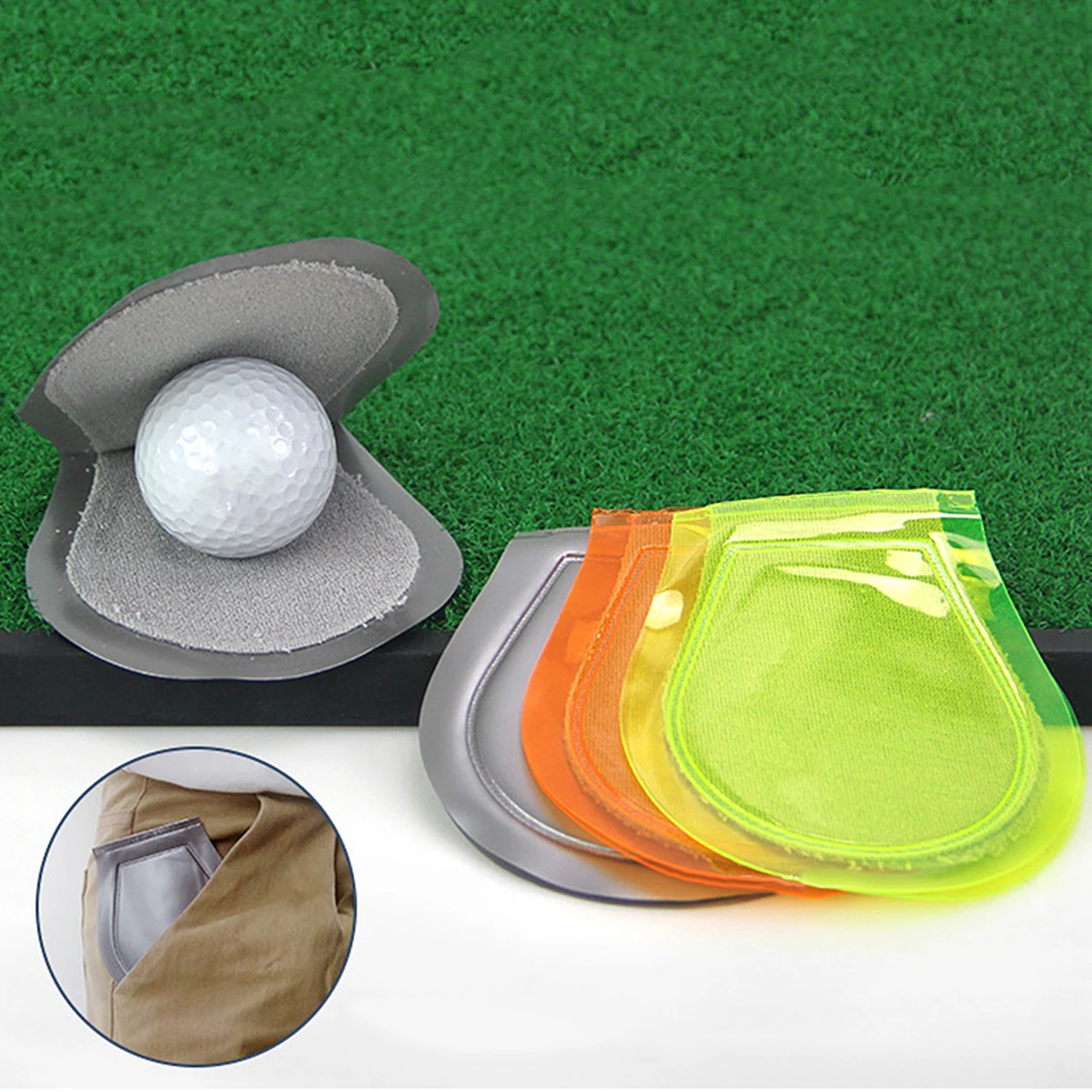 

2pcs Cleaner Pocket Washer For Golf Stain Removal Lightweight Portable Ideal Gift For Family Friends Ball Lovers