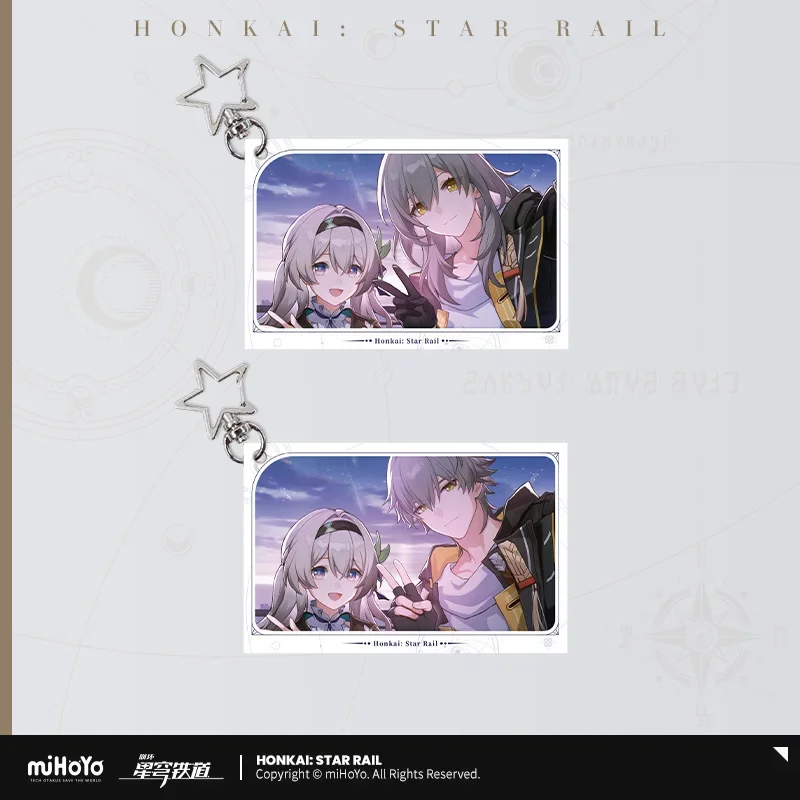 

Presale Game Honkai: Star Rail Official Merchandise Midsummer Firefly Time Acrylic Photo Card Pendant Trailblazer Stelle Caelus