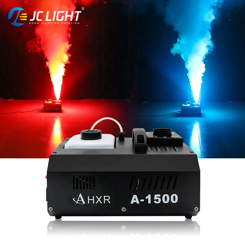 2pcsDj Disco Stage Rgb Led Air Column Effect Fog Machine With Remote & Dmx 512 1500w 3000w Smoke Machine