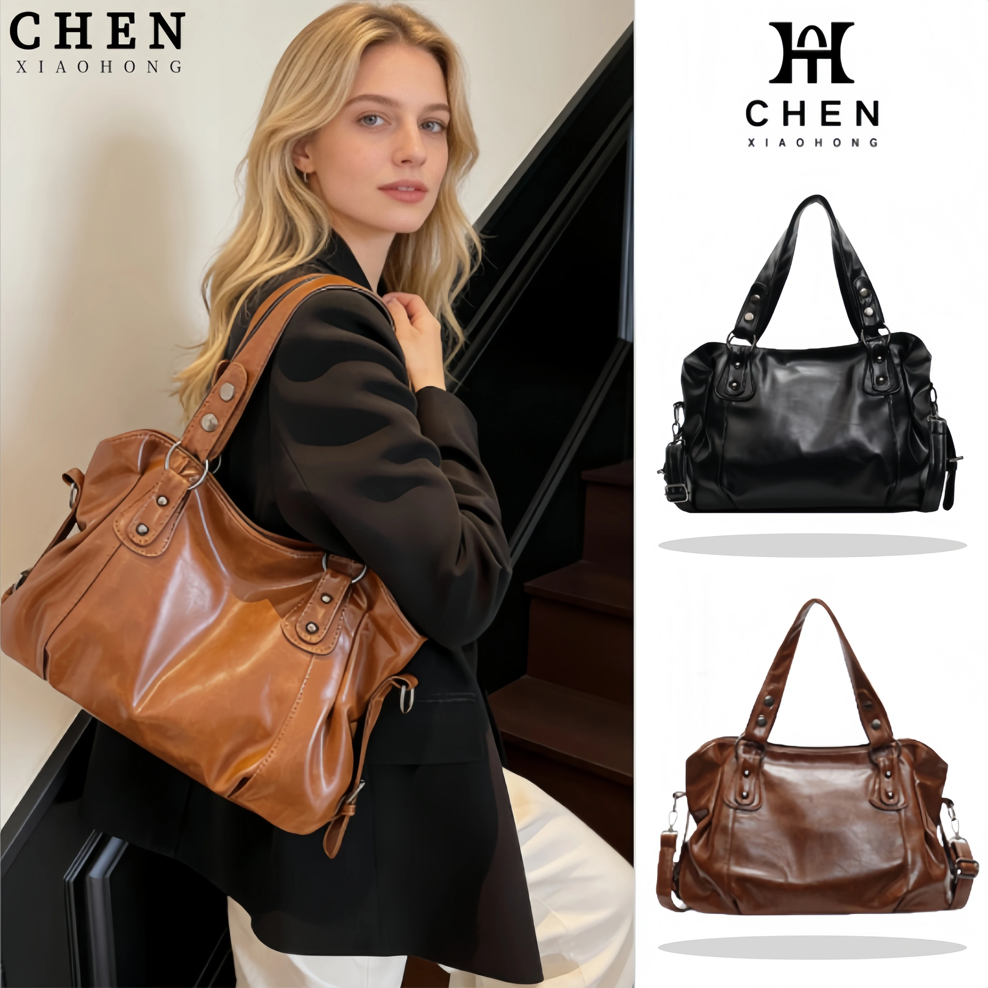 

Красочная сумка-тоут из искусственной кожи для женщин, высококачественная молния с мягким внутренним органайзером