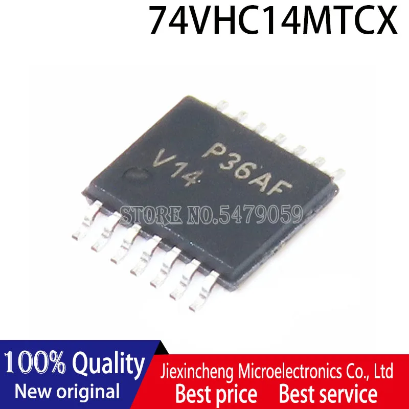 20PCS 74VHC14MTCX V14 74VHC14MTC 74VHC14 TSSOP14 Logic chip New original