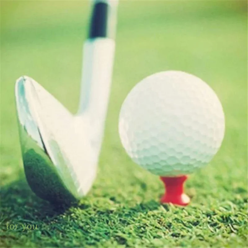 Plastic Golf Tee Set; 20PCS Red Sports Equipment; 31mm Wheel Type Stud Limiter; Golf Ball Holder; Essential Course Accessories.