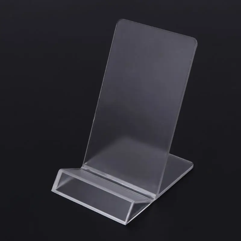 Bandeja suporte telefone Dasktop Acrílico Display Stand Suporte montagem Berço Home Office