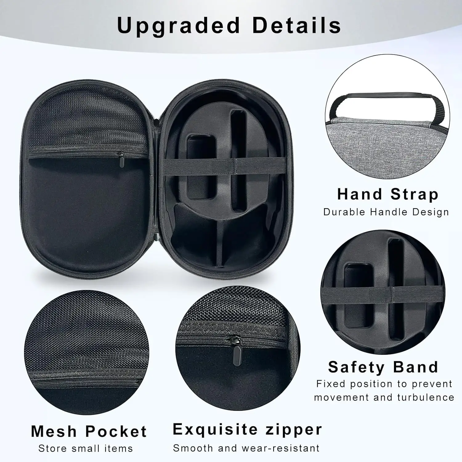 Bolsa de armazenamento portátil para Vision Pro VR Headset, Travel Carrying Case, bolsa dura à prova de choque para acessórios Vision Pro