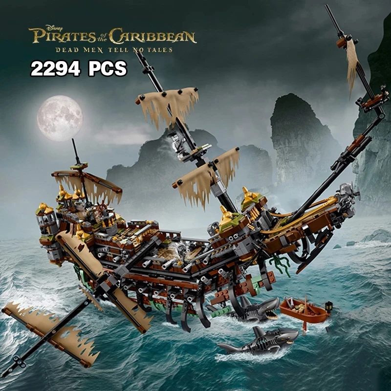 71042 70618 Pirates Ship Imperial Caribbean Flagship Model Building Blocks Model Set Birthday Christmas Gifts For Kids Toys