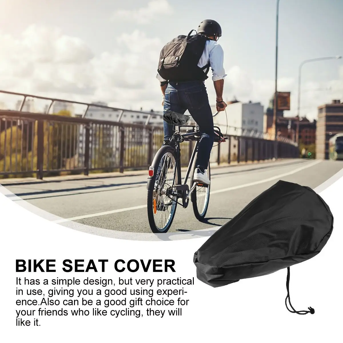 

Bike Seat Cover Waterproof Sunproof Dustproof Protective For Bicycle Saddle Rainproof Cover Cycling Gear Storage