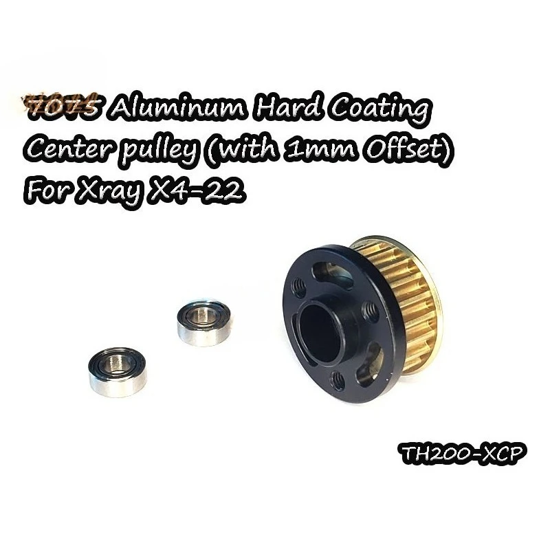 

7075 Aluminum Alloy Hard Coating Center Pulley (with 1mm Offset) for XRAY X4 1/10 on-Road Electric RC Car Upgrade Part TH200-XCP