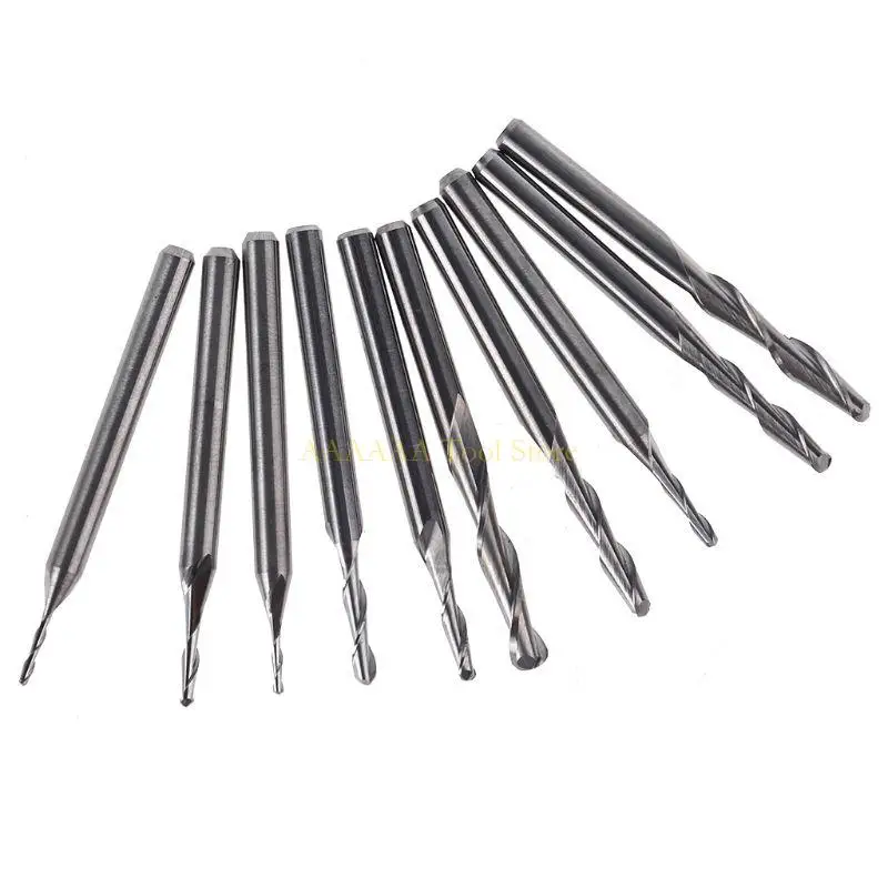 

A2BE Tapered Ball Nose End Mill Engraving Carving Router Bits Milling Cutter