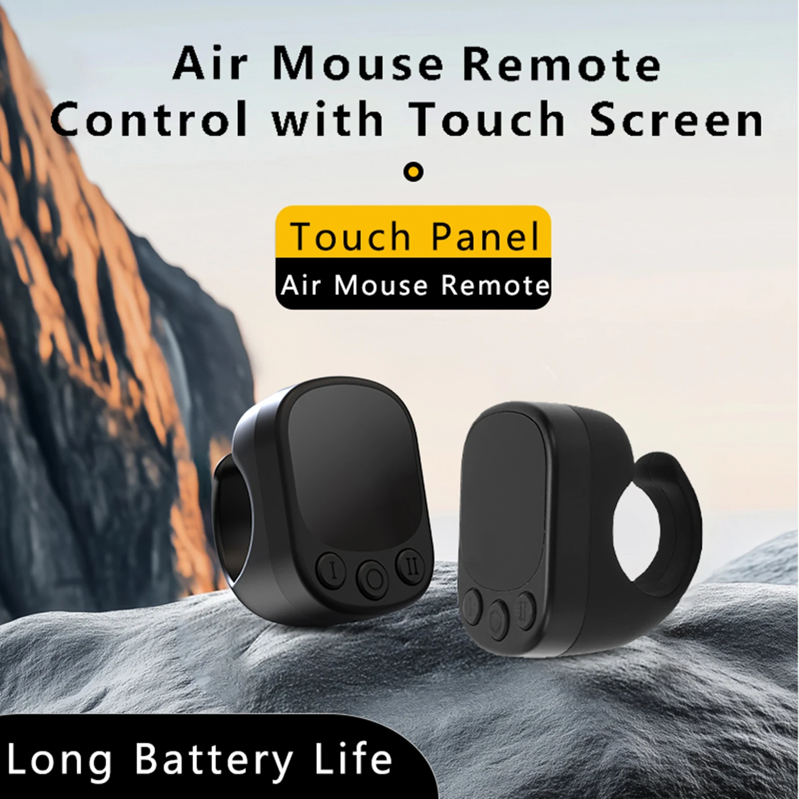 Finger Remote Remote Control  with Touchpad  5.4 Scrolling  Wireless Page Turner Camera Remote for Phone Tablet