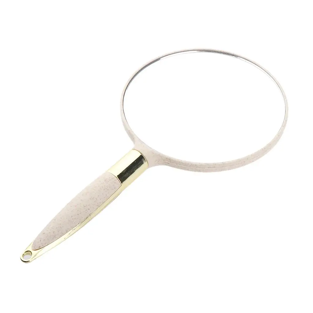 Portable Plastic Hand Mirror for Vanity Makeup Home Salon Travel