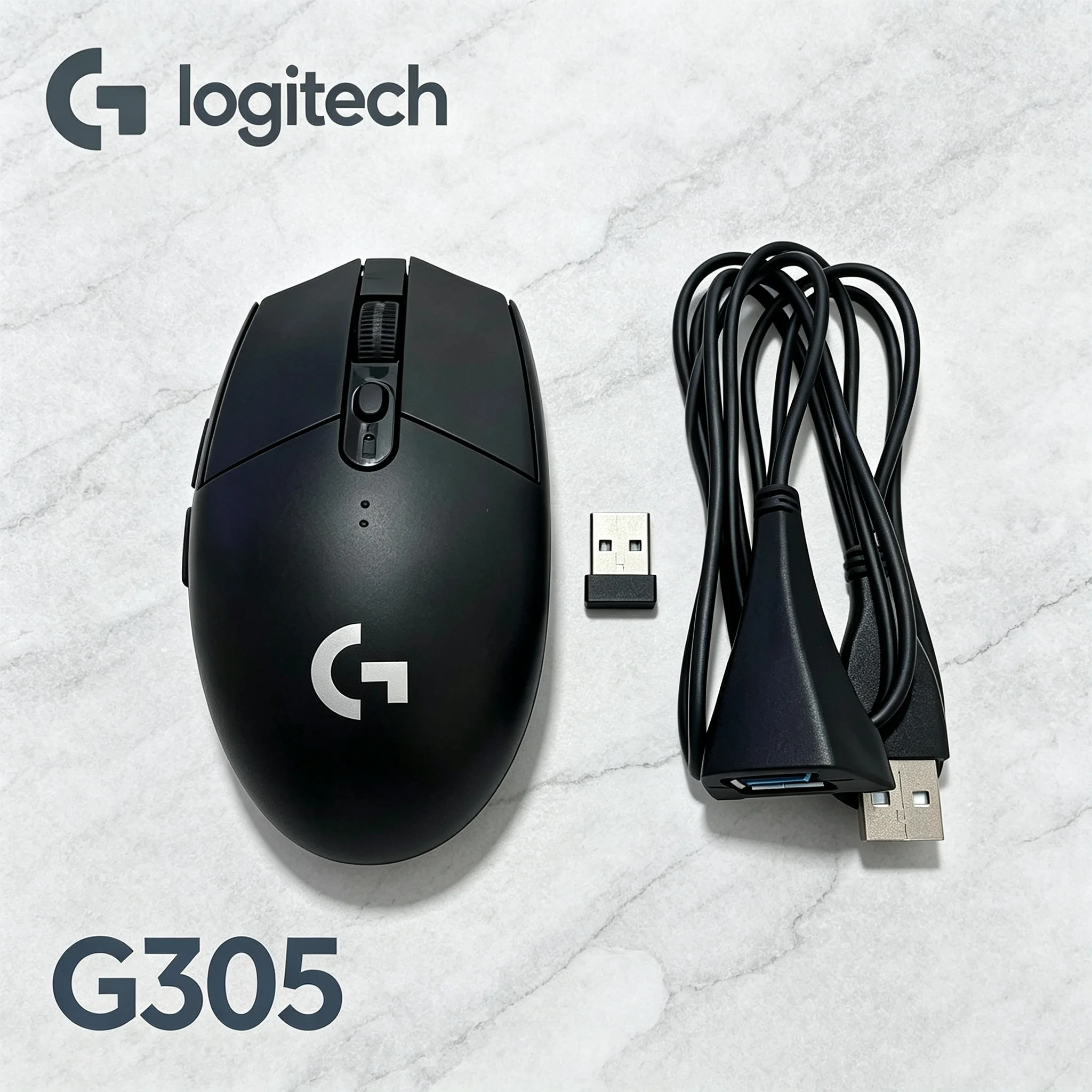 Logitech G305 LIGHTSPEED Esports Wireless Mouse Equipped With USB Extension Cable To Ensure Stable Signal, Perfect For PUBG CS2