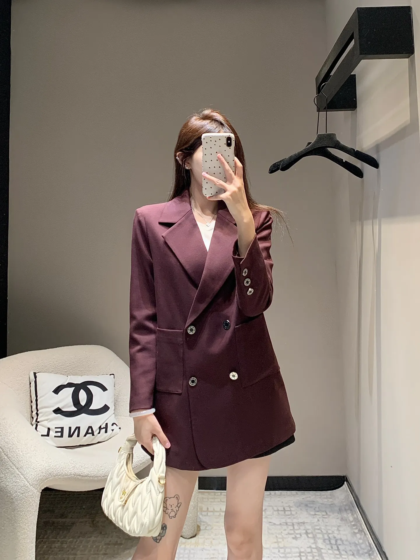 Elegant Wool Blend 2024 Woman Clothing Korean Lady New in Jackets Top Outerwears Women's Blazers Clothes Coats Dress Suit Jacket