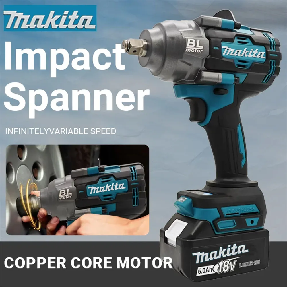 Makita – canon à Air sans balais 2000Nm, couple élevé, clé de retrait pour réparation de pneus de voiture, outil électrique 18V, batterie Applicable pour bricolage à domicile