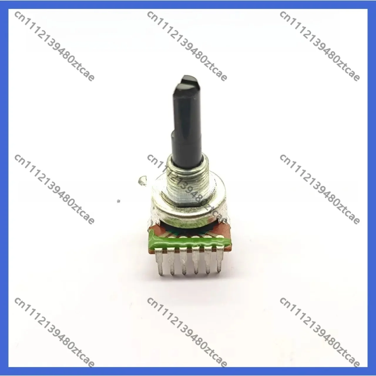 2Pcs Vertical Dual Rotary Audio Potentiometer 6 Pin 25mm Shaft B1K B10K B100K Volume Control