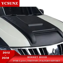 Bonnet Scoop Hood Cover For Mitsubishi L200 Triton 2015 2016 2017 2018 2019 For Mitsubishi Pajero Sport 2016-2019 Accessories