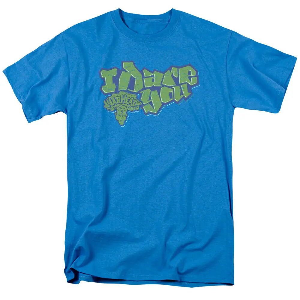 Warheads I Dare You T Shirt Mens Licensed Sour Candy Turquoise