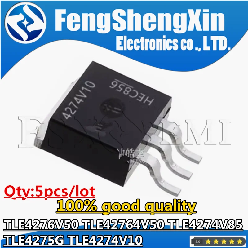 

5pcs TLE4276V50 TLE42764V50 TLE4274V85 TLE4275G TLE4274V10 4276V50 42764V50 4274V85 4275G 4274V10 TO-263 Chips