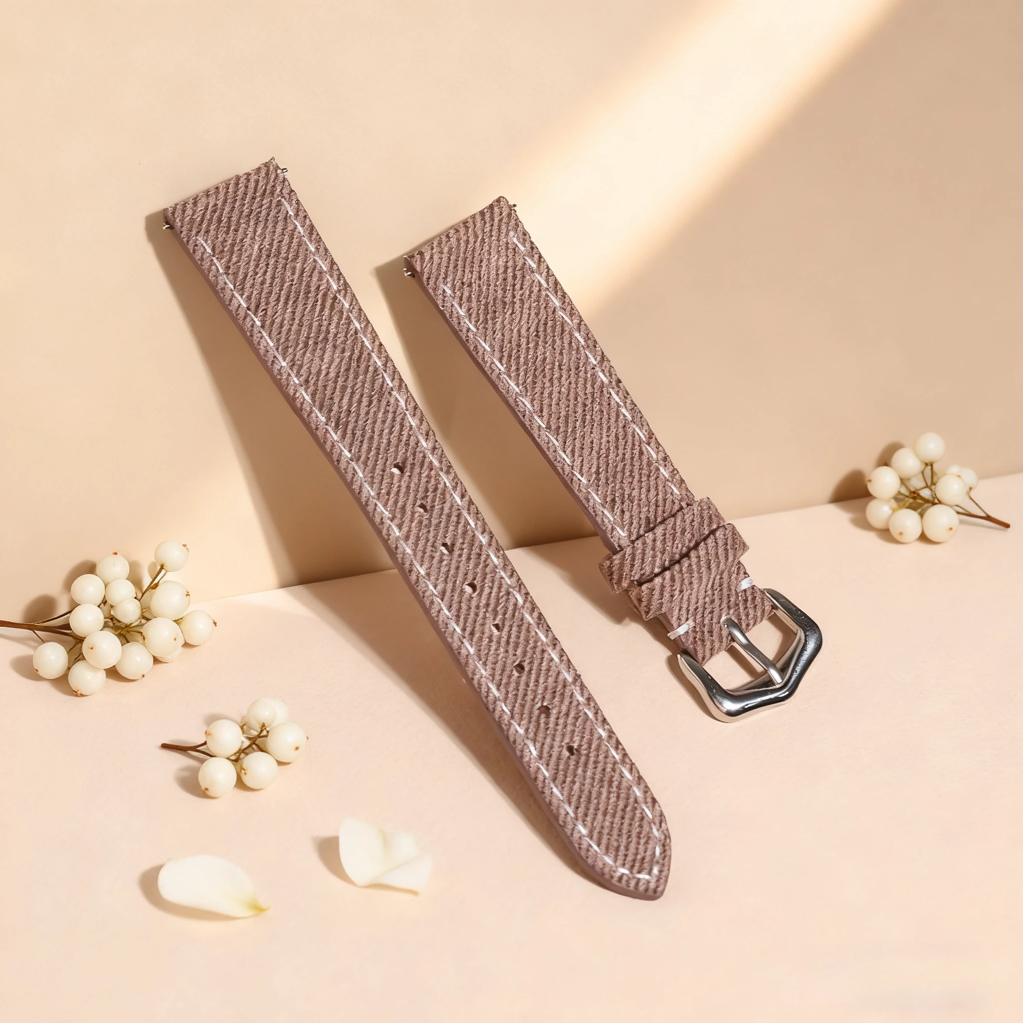 18mm 20mm 22mm Handsewn Quick Release Sailcloth For Patek Philippe Omega IWC Cartier AP Watch Bands For Men Flat End Watch Strap