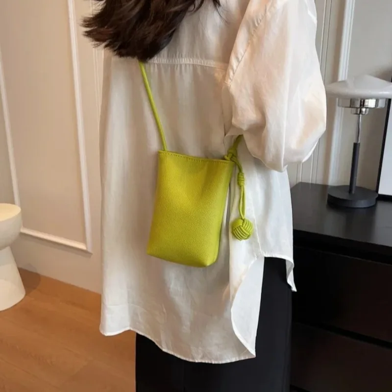 Women Leather Small Crossbody Bag Designer Cell Phone Bag Lightweight Fashion Shoulder Bag Ladies Travel Purse image 3