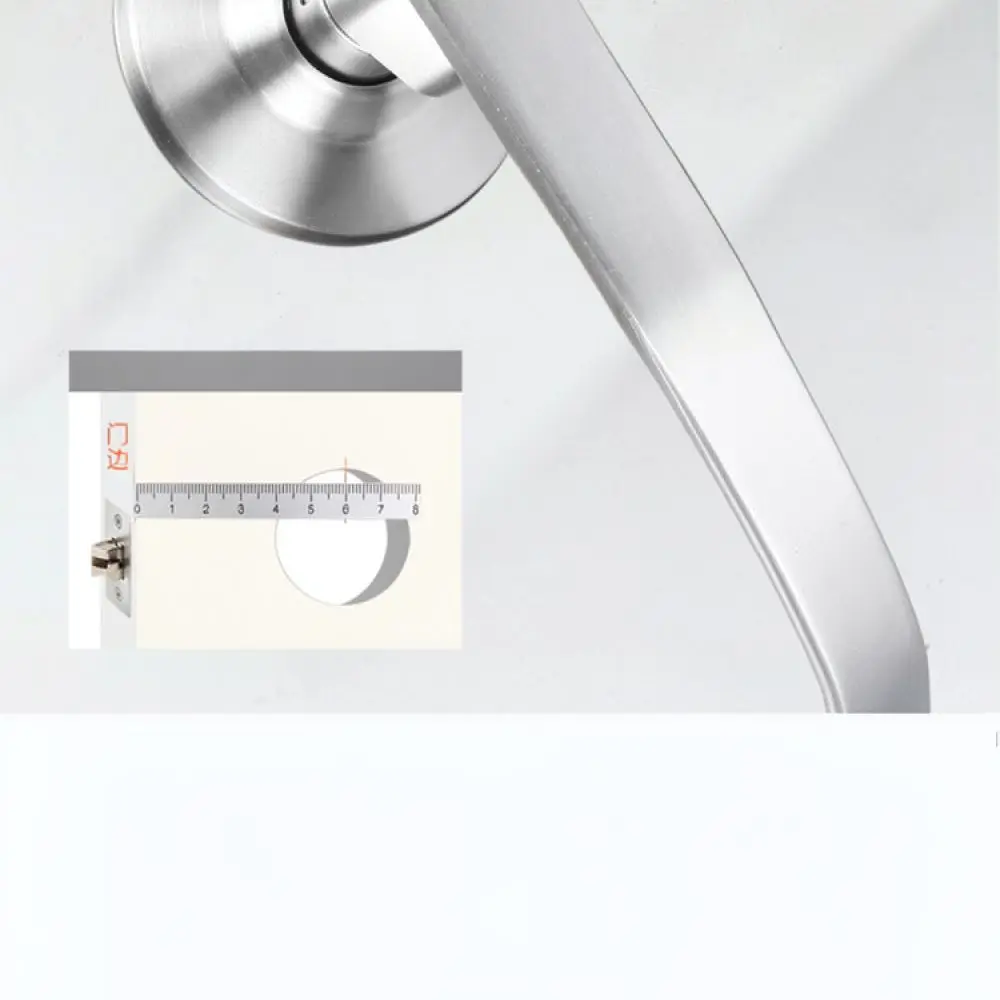 Functional Round Door Handle Lock For Guryi Aluminum Plastic Steel Doors Privacy Latch For Office Bathroom