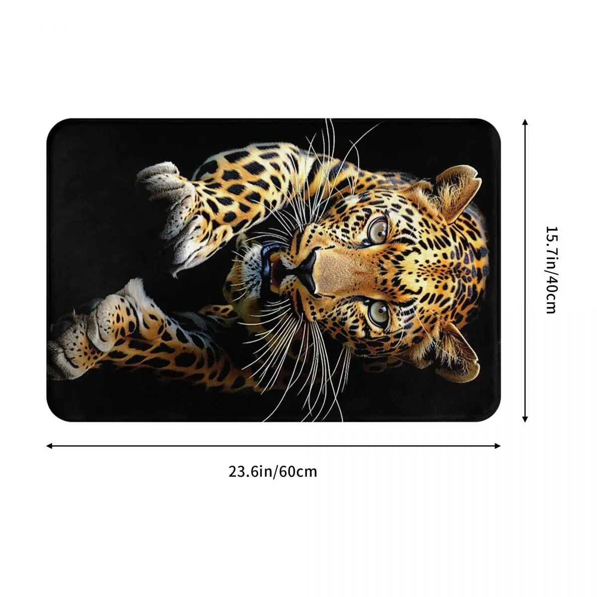 Golden Leopard Wild Print Doormat Absorbent Mat Carpet Rug Kitchen Entrance Home Floor Mat for Bedroom Footpad Mats
