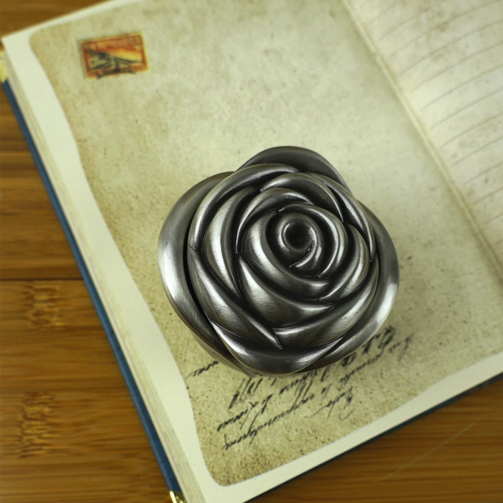 

Vintage Flower Carved Metal Jewelry Box Trinket Storage Case Makeup Organizer Gift Box Jewelry Storage Organizer