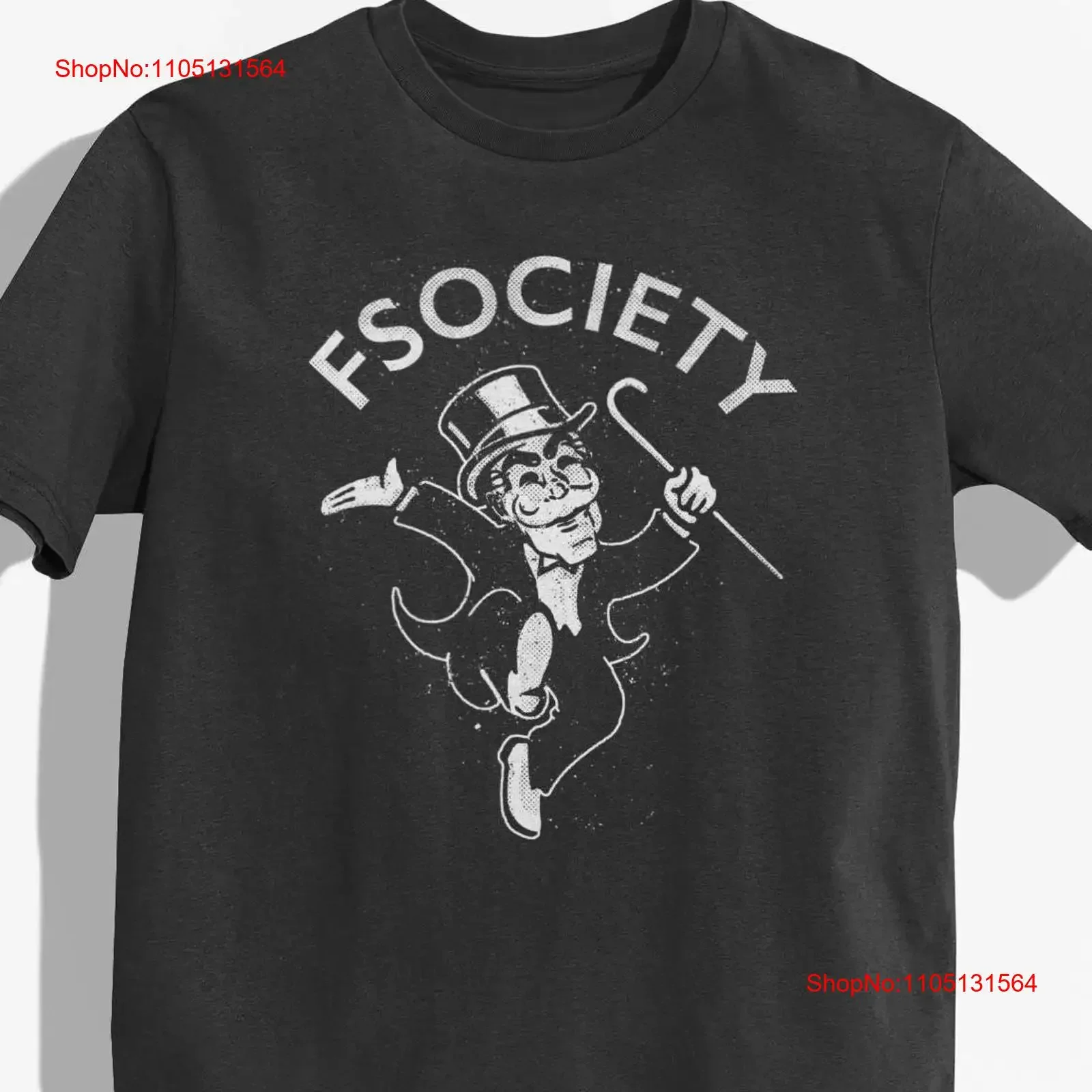 FSsociety تي شيرت هاكر الخيال العلمي برنامج تلفزيوني الكمبيوتر خمر غسلها عادية امتدت أعلى للارتداء اليومي تنفس #1