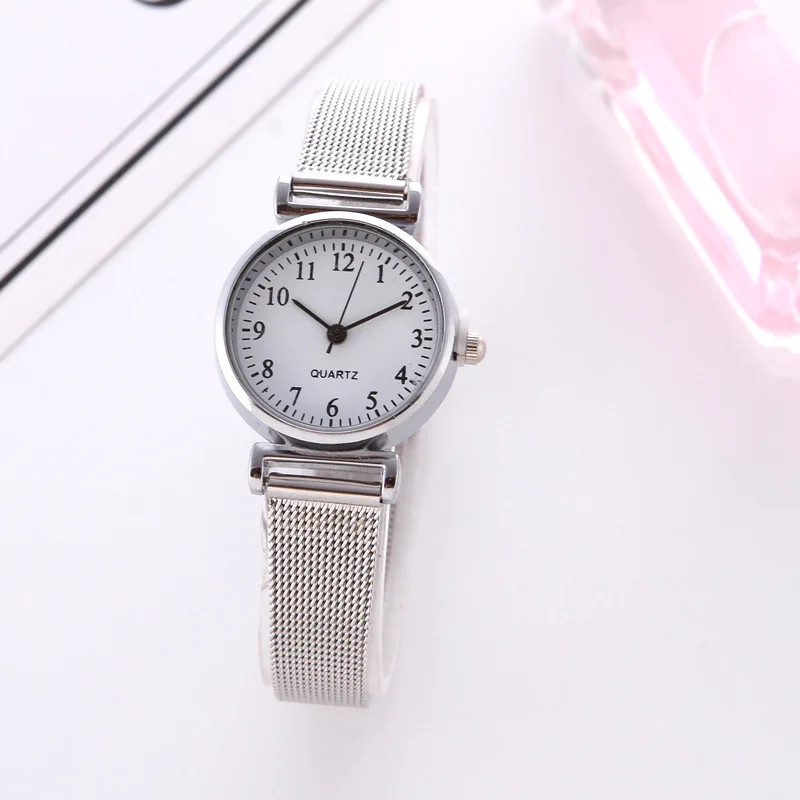 Fashion Quartz Watch for Women Luxury Female Watches Clock Wrist Watch White Stainless Steel Band Classic Watches Daily Gifts