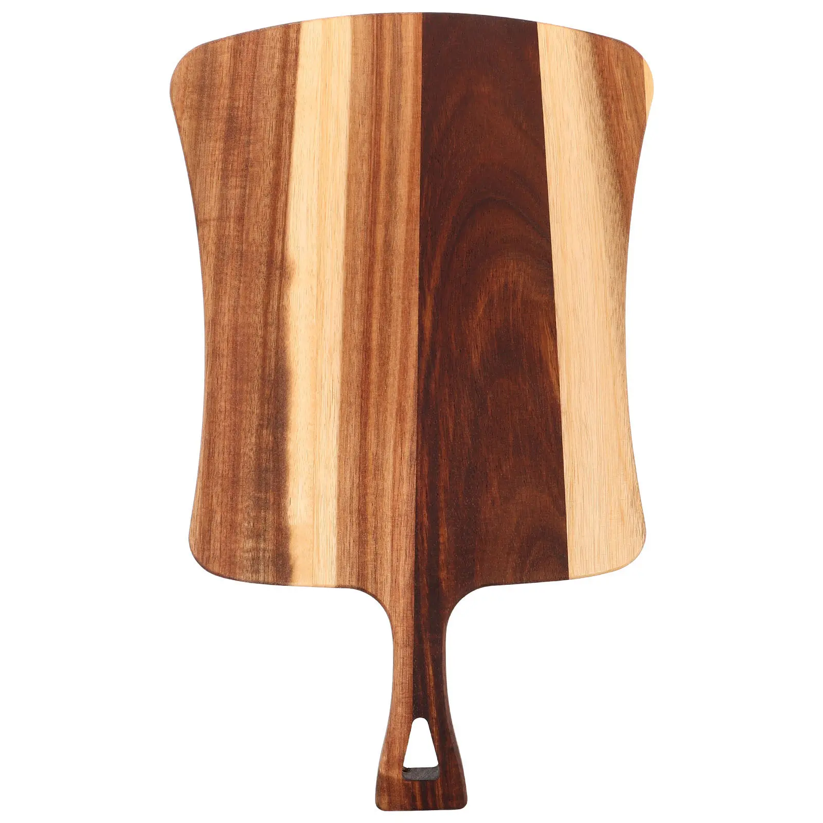 

Доска для нарезки из акации с ручкой для нарезки овощей, мяса, сыра, пиццы, сервировки, кухонный инструмент, разделочная доска для столешницы
