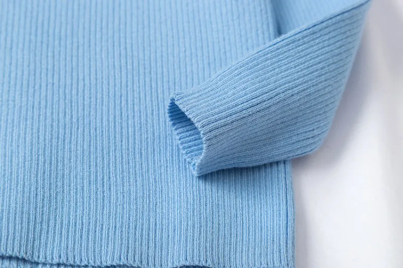 UNITIM Herbst Winter Kinder Mädchen Pullover Säugling Baby Mädchen Bonbonfarben Rollkragenpullover 1-6 Jahre Mädchen Einfache Lässige Strickwaren – Detail 25