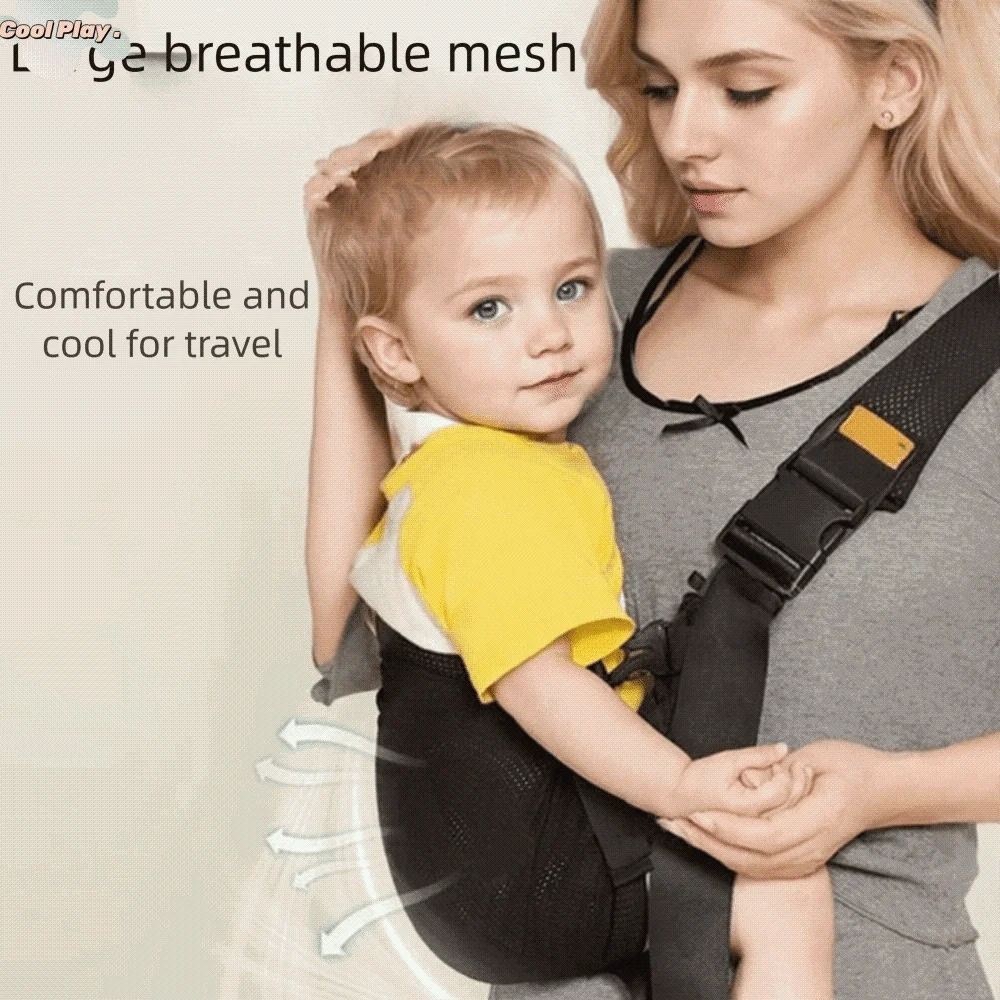 

Solid Color Baby Wrap Carrier Newborn Front Holding Infant Kangaroo Bag Infant Sling Backpack Adjustable Mesh Baby Hip Seat