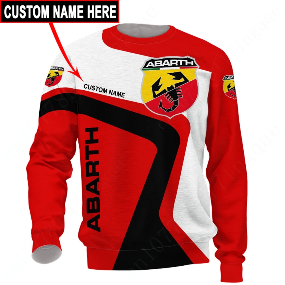 

Abarth Harajuku O Neck Long Sleeve Unisex Clothing Anime T Shirt For Men Women Quick Drying Sweatshirt Casual T-shirts Top