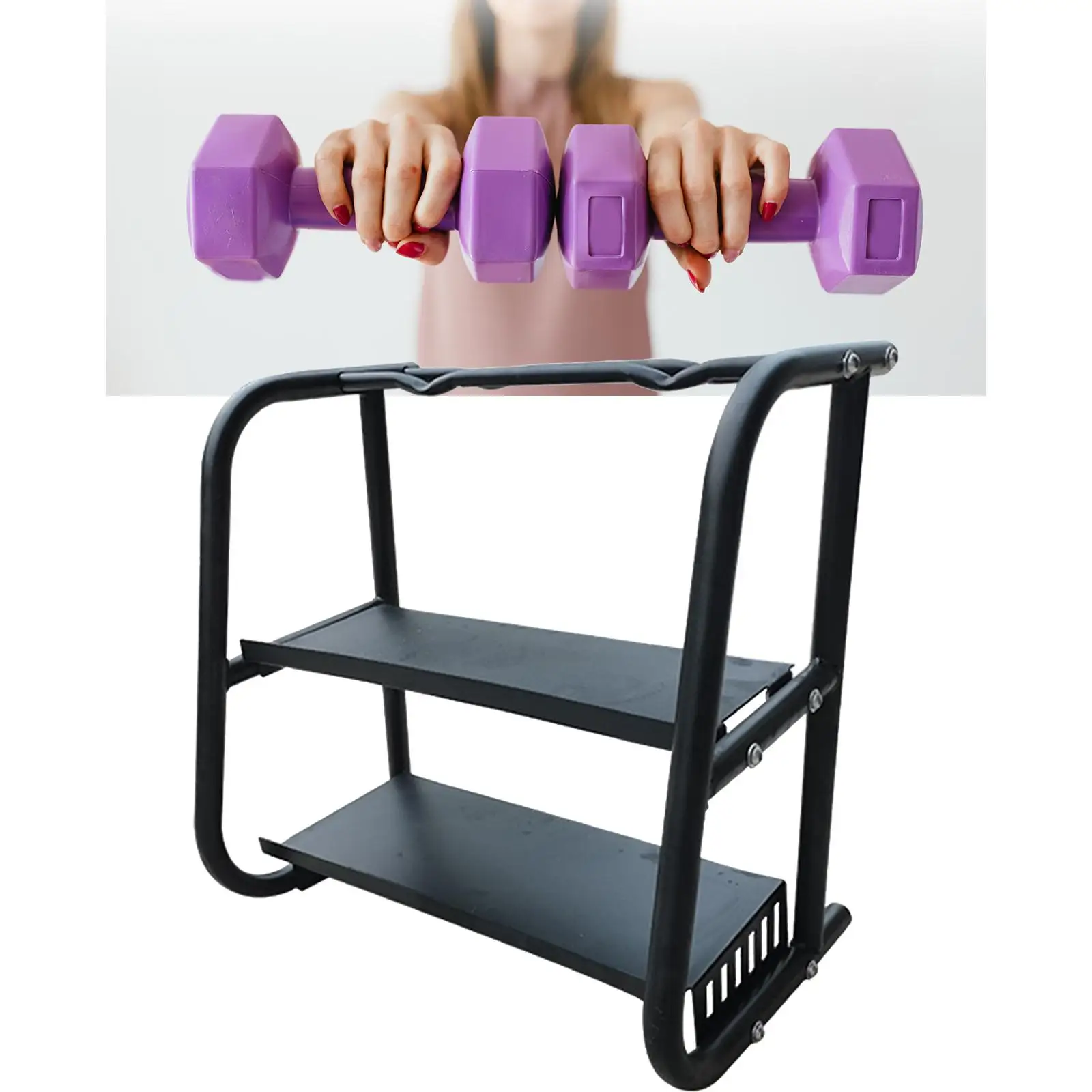 3 Tier Dumbbell Rack Weight Storage Organizer Heavy Duty Holder for Home Gym