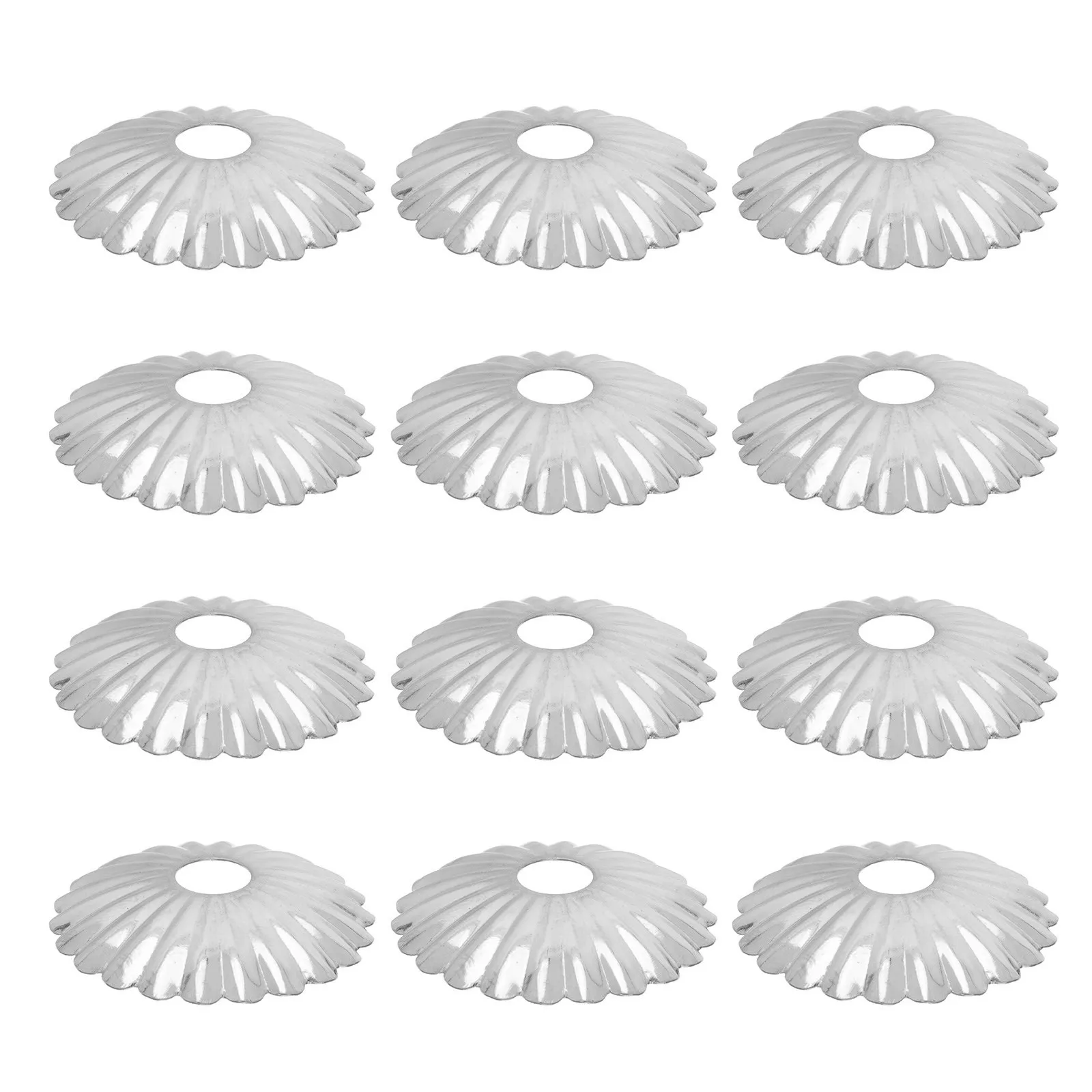 

Набор из 12 декоративных накладок для ламп в ретро-стиле с цветочным узором, железные сменные пластины для освещения, прокладки для настольных ламп, украшение для дома