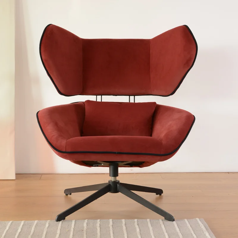 كرسي فردي بسيط للترفيه كرسي دوار ألف طائر شبكة من الحديد المطاوع لغرفة المعيشة كرسي نمر فاخر خفيف إيطالي #2