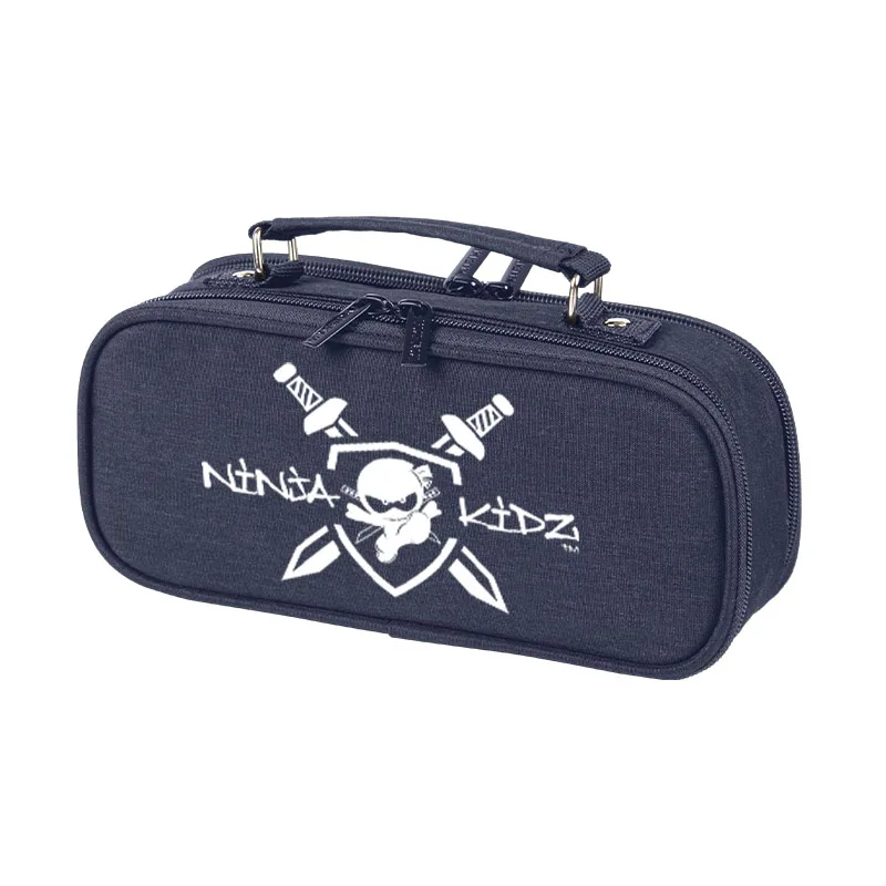 

Cartoon Ninja Kidz Pen Pencil Case Large Capacity Fold Canvas Stationery Storage Bag Organizer for Cosmetic Travel Student