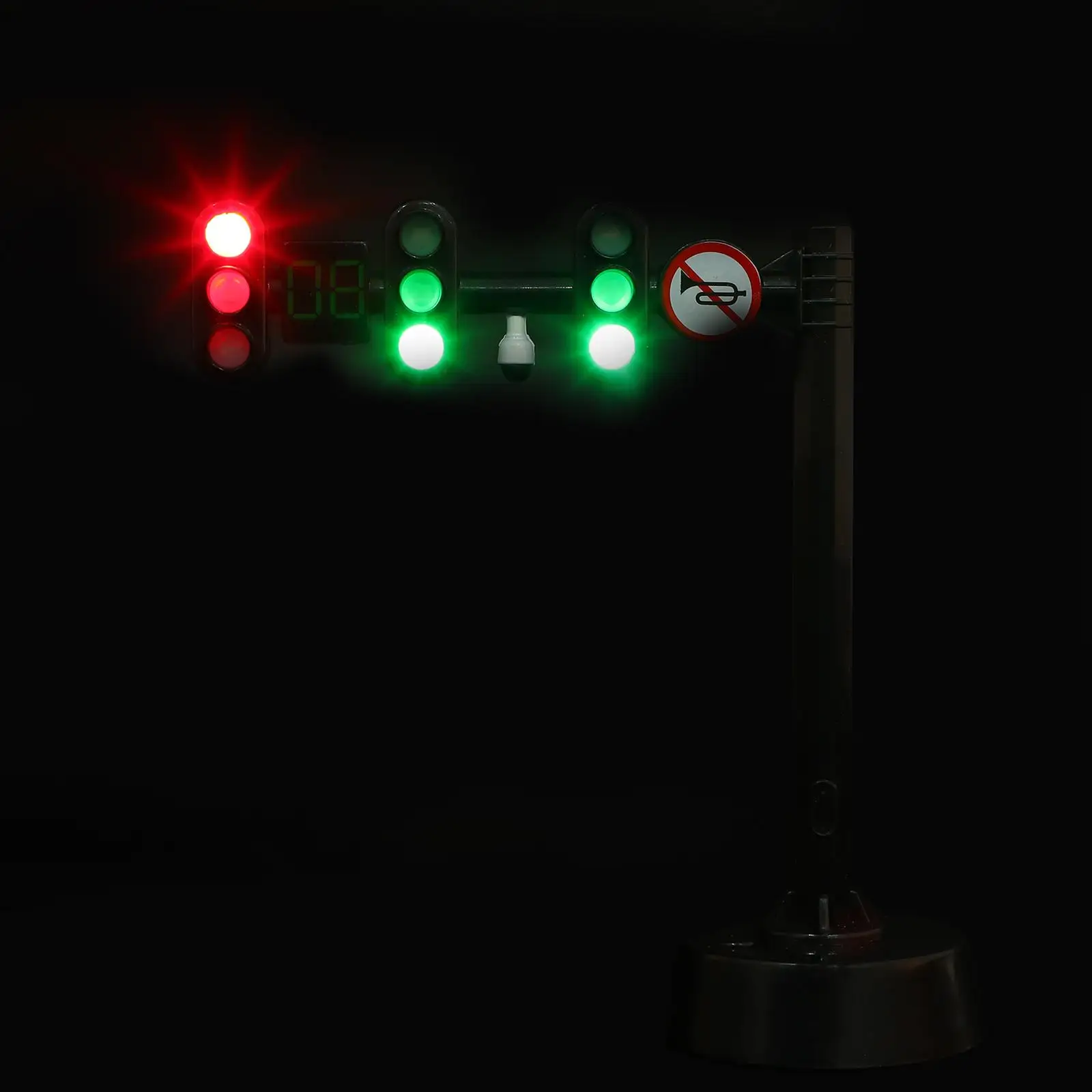 Mainan Lampu Lalu Lintas Kendaraan Edukasi Anak-anak Alat Rambu Mini Tanda Jalan Set Permainan Non Remote Control Lampu Lalu Lintas