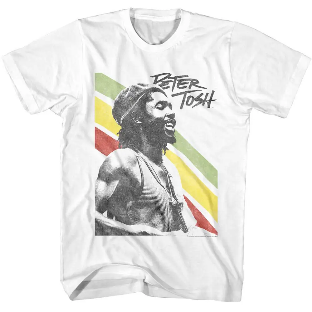 Peter Tosh Mystic Man Adult T Shirt Reggae Activist Legalize Legacy Dredd Legend