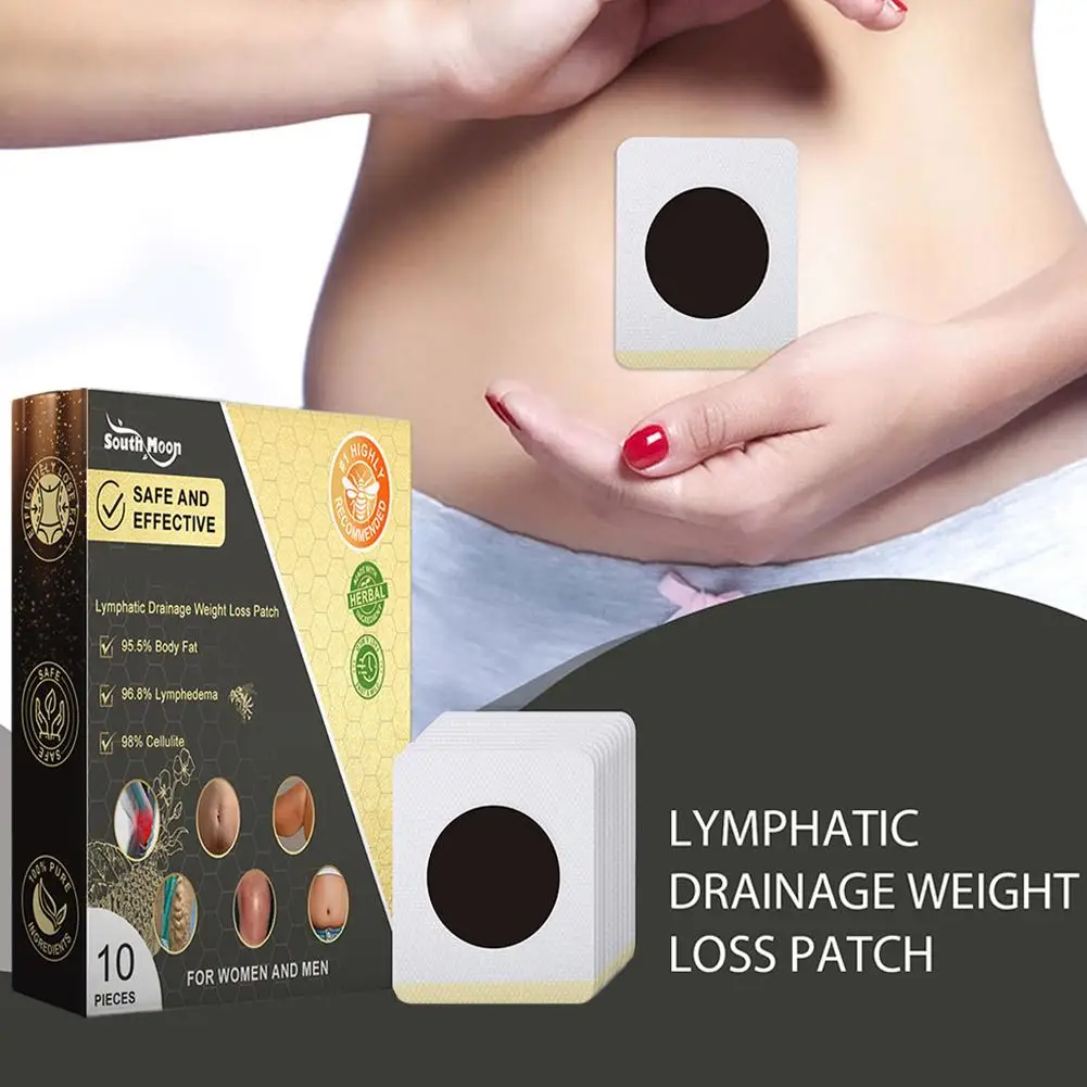 Abelha Linfática Slimming Patch, Fórmula Única, Perda Rápida de Peso, Refirmamento e Moldar, Seguro e Não Irritante, Cuidados com a Pele, Beleza e Saúde