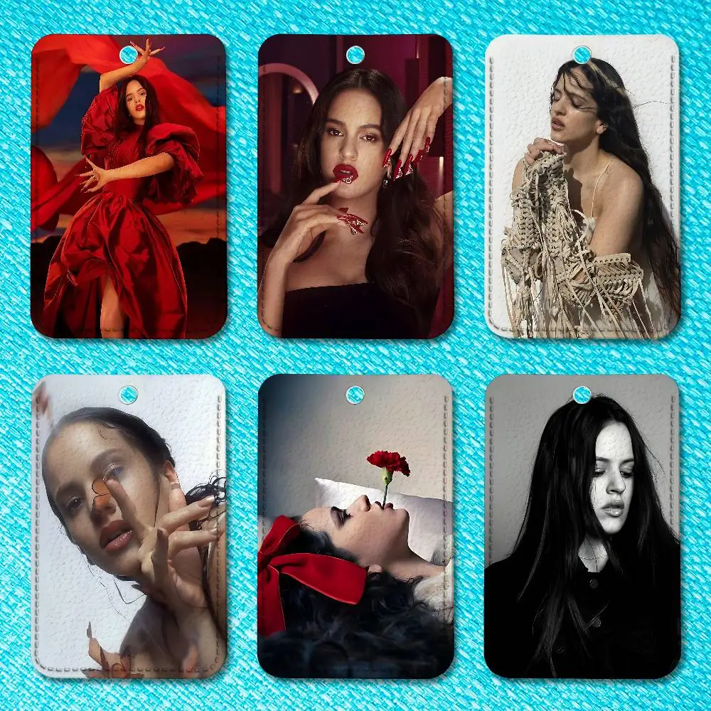 

R-Rosalias Motomami Cute Cartoon Card Keychain Anime Fashion Pendant Bag ID Door Card Case Bus Card