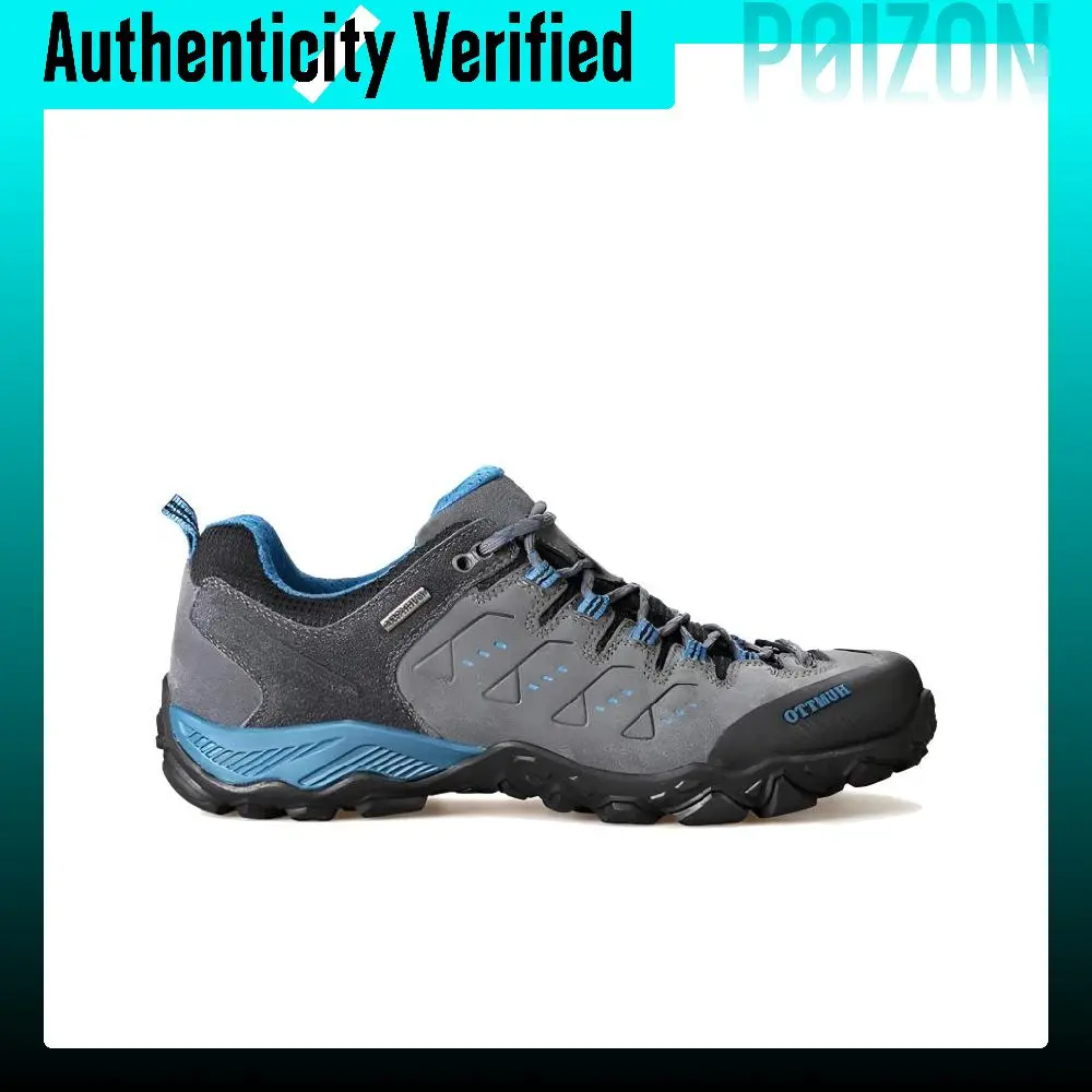 HUMTTO Comfortable Round Toe Slip Resistant Abrasion Resistant Low top Outdoor Shoes Men's Gray 19066A-1