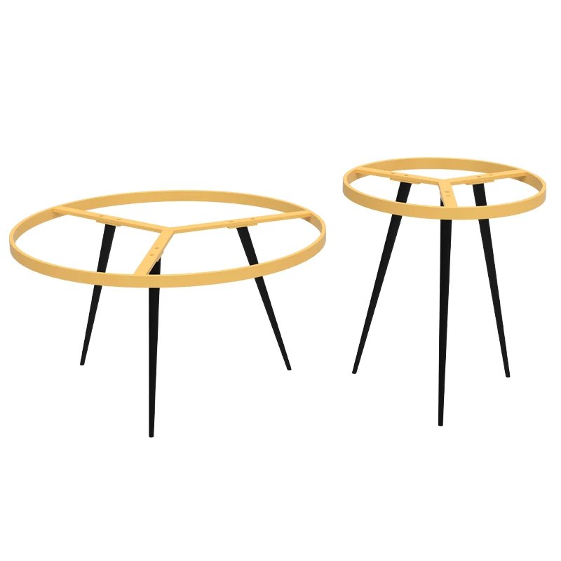 สไตล์นอร์ดิกเหล็กขาตั้งโต๊ะรอบโต๊ะกรอบโมเดิร์นขาโต๊ะข้าง Heavy-Duty กาแฟฐานอุปกรณ์เสริม