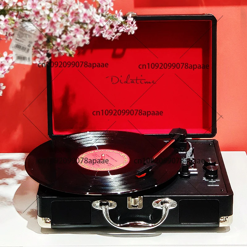 

Bluetooth retro LP vinyl record player European-style home ornament record player old-fashioned portable phonograph birthday