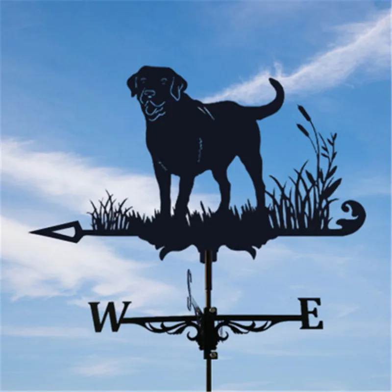 Weathervane الطقس دوارات الأسطح الرجعية حديقة حصة ريشة الطقس أدوات قياس في الهواء الطلق سقف الديكور مؤشر اتجاه الرياح