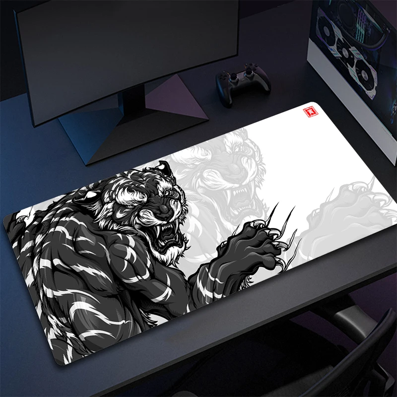 Mouse Pad Acessórios Para Jogos De Arte Chinesa De Borracha Mousepad Gamer XXL Bloqueio Borda Grande Almofada Do Teclado Esteira De Mesa Do Computador Tapete Do Rato Grande