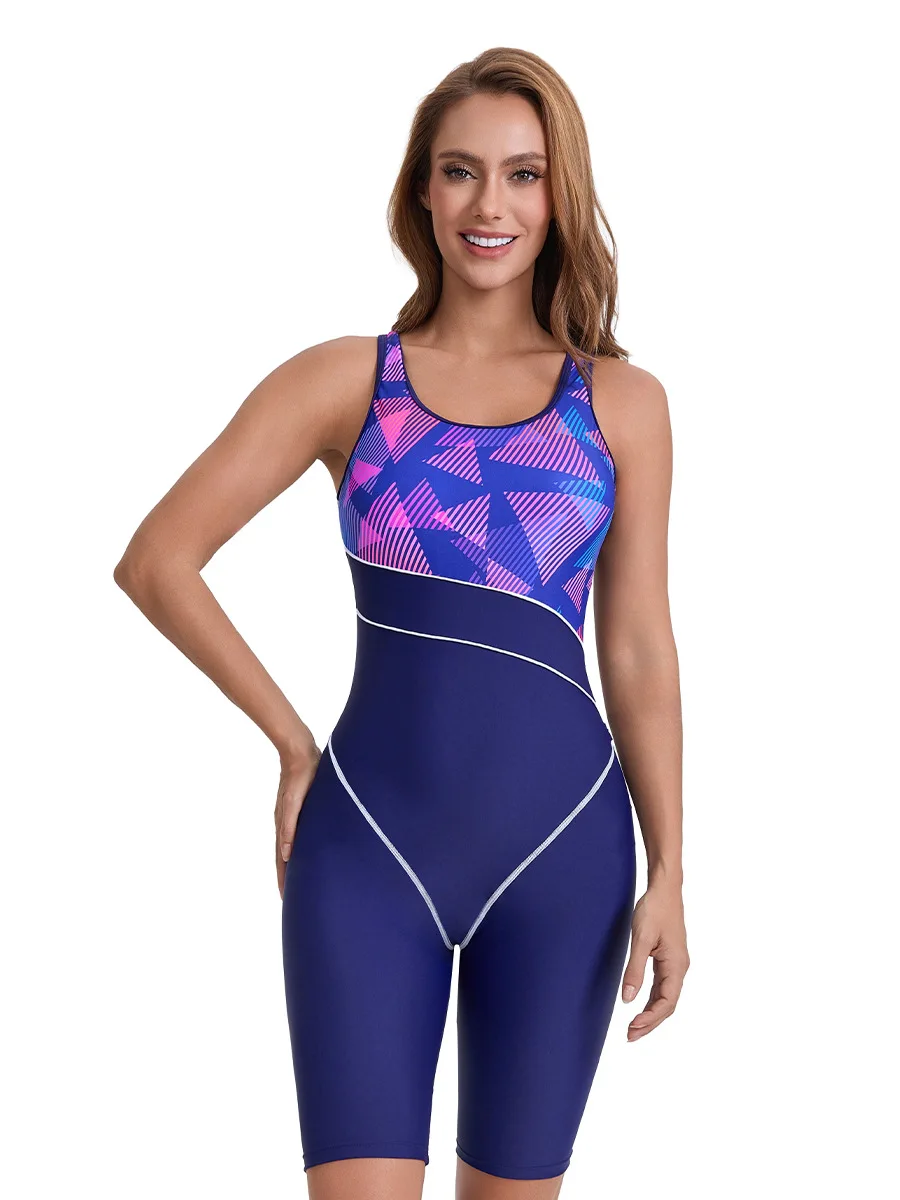 Swimsuit Swimwear Spandex Nylon Polyamide Vest OnePiece Suits Bodysuit Women 8011 A Real beachwear