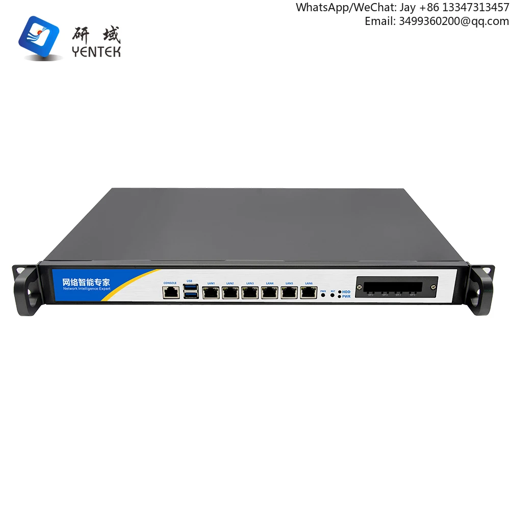 

Серверная стойка N97 1U ПК 2 DDR4 Linux VGA MSATA 6 I211AT LAN POE Sfp 10g Сетевой маршрутизатор Pfsense Промышленный брандмауэр ПК