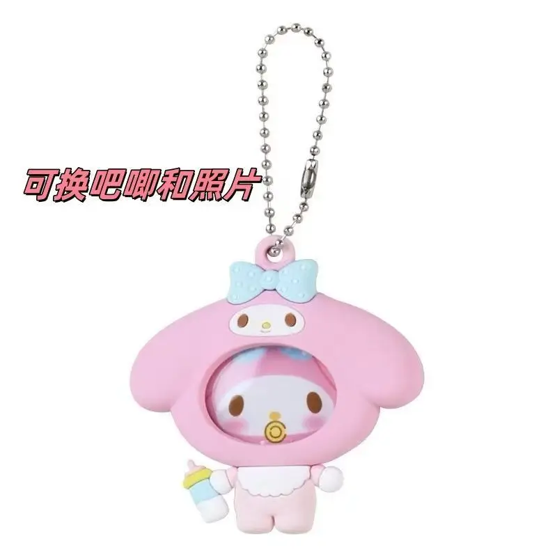 Gantungan Kunci Botol Susu Hello Kitty My Melody Blind Box Lucu Bergaya Kartun, Liontin Tas, Badge, Empeng, Mainan Trendi, Hadiah Liburan yang Menarik